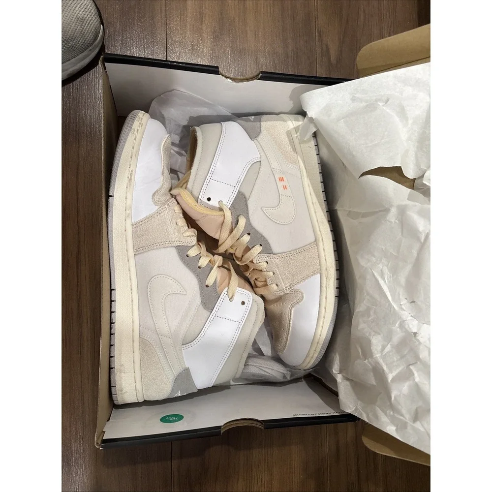 Size 11- Jordan 1 Mid SE Craft White 2022